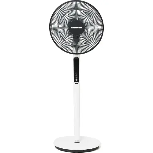 Ventilator cu picior Heinner HMSF-9BK, 19 W, Smart Fan, Functie memorare, 9 Viteze, 3 Moduri ventilare, Temporizator, Telecomanda, Negru