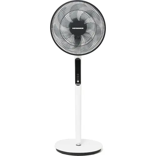 Ventilator cu picior Heinner HMSF-9BK, 19 W, Smart Fan, Functie memorare, 9 Viteze, 3 Moduri ventilare, Temporizator, Telecomanda, Negru