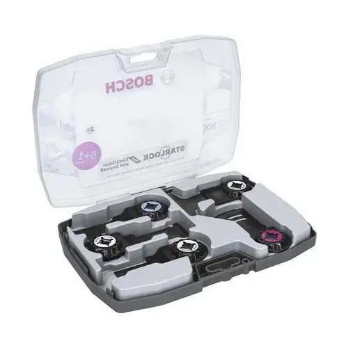 Set Accesorii Bosch Pentru Masini Multifunctionale, 6 Piese, Pentru Lemn Si Metal