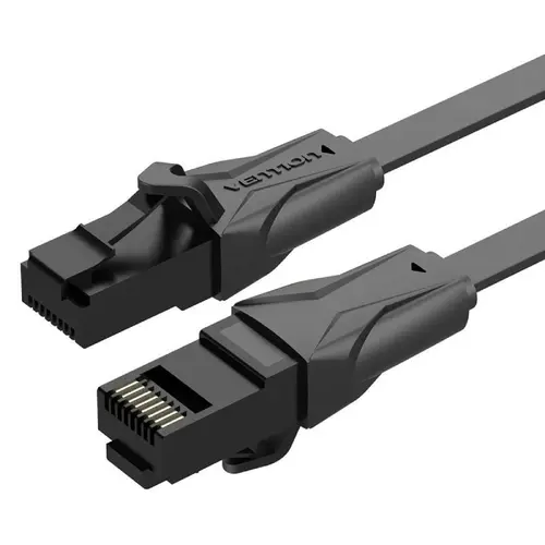 Cablu plat Vention Cat6 UTP Ethernet RJ45, 20m, Negru