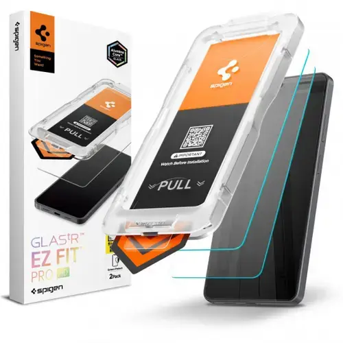 Folie de protectie Ecran Spigen GlastR EZ FIT Pro HD AGL11072 pentru Samsung Galaxy S26 Ultra S948, Sticla Securizata, Full Glue, Set 2 bucati