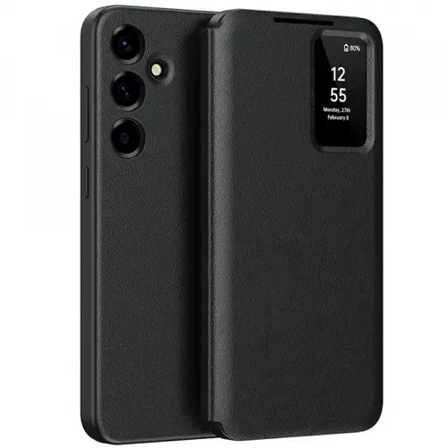 Husa pentru Samsung Galaxy A57 5G, Techsuit, SmartView, Neagra