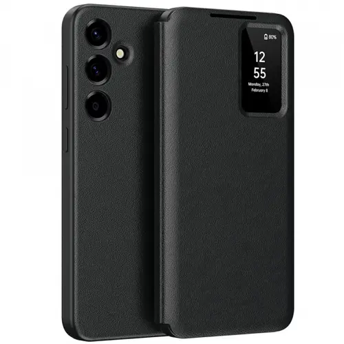 Husa pentru Samsung Galaxy A57 5G, Techsuit, SmartView, Neagra