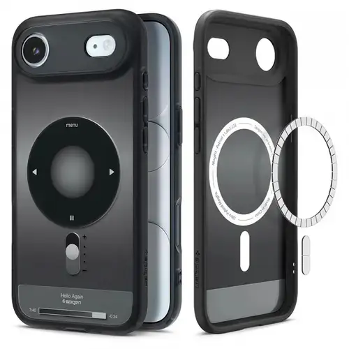 Husa MagSafe pentru Apple iPhone 17 Air, Spigen, Ultra Hybrid Classic, Neagra