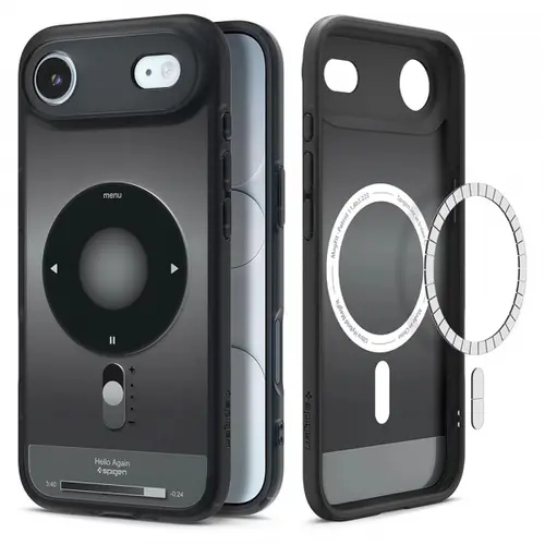 Husa MagSafe pentru Apple iPhone 17 Air, Spigen, Ultra Hybrid Classic, Neagra