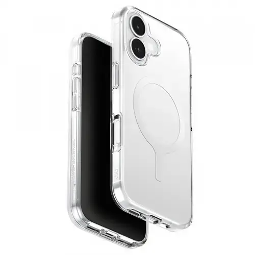 Husa MagSafe pentru Apple iPhone 17, UNIQ, Clario MagClick, Transparenta