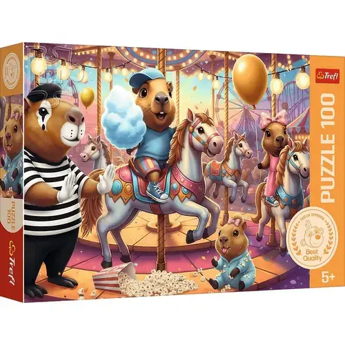 Puzzle Trefl Capibara in vacanta, 100 de piese