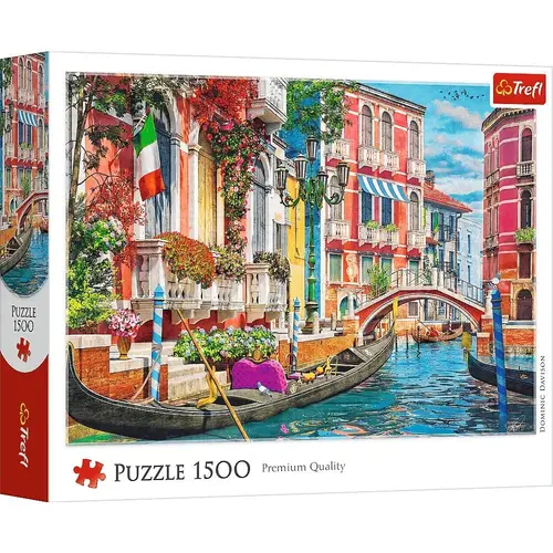 Puzzle Trefl O dupa amiaza de vara in Venetia, 1500 de piese
