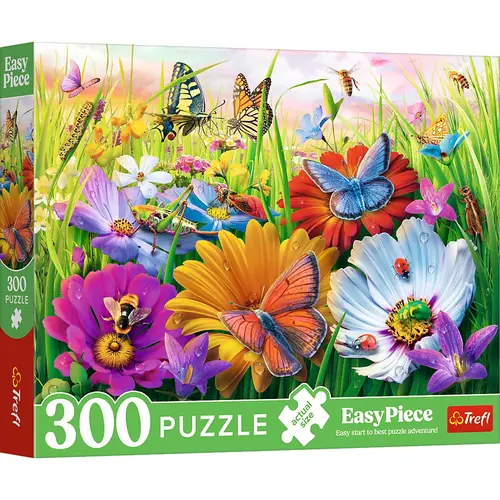 Puzzle Trefl 300 piese - Insecte in lunca