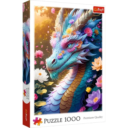 Puzzle Trefl - Dragonul Colorat, 1000 piese