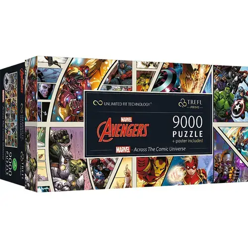 Puzzle panoramic Trefl din 9000 de piese - Comics Universul Marvel