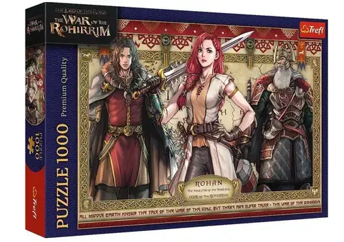 Puzzle Trefl din 1000 piese - Stapanul Inelelor, Razboiul Rohirrimului
