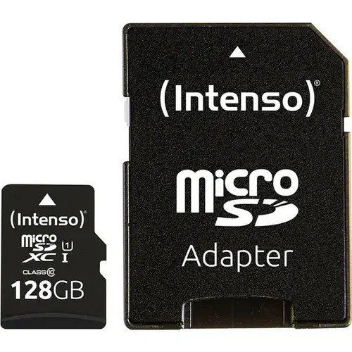 Card de memorie Intenso Performance, microSDXC, 128GB, Clasa 10, Adaptor inclus