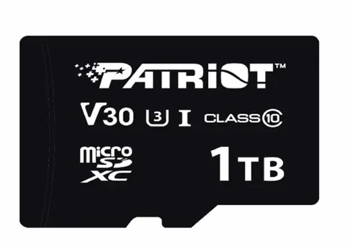 Card de memorie Patriot VX Series, 1TB, microSDXC, UHS-I U3, Clasa 10