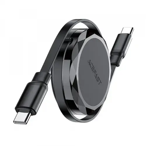 Cablu Date si Incarcare USB-C - USB-C Acefast C13-03, 60W, 0.8m, Negru