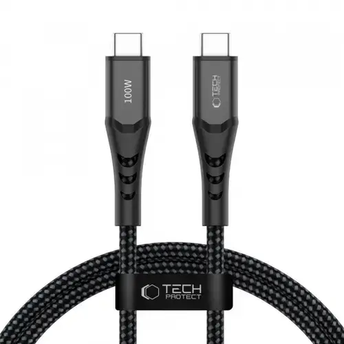Cablu Date si Incarcare USB-C - USB-C Tech-Protect UB11T Ultraboost, 100W, 1m, Negru