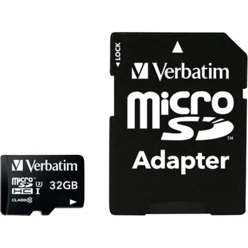 Card de memorie Verbatim PRO 47041, 32GB, microSDHC, Clasa 10 + Adaptor SD