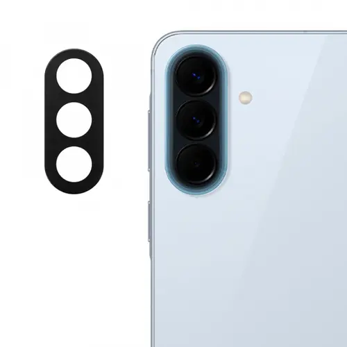 Folie de protectie Camera Spate Techsuit pentru Samsung Galaxy A57 5G, Sticla Securizata, Neagra