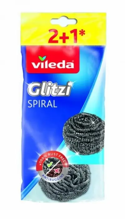 Bureti spiralati Vileda Glitzi Spiral 160561, 3 bucati