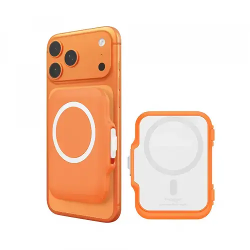 Portofel MagSafe, Spigen, TinTap MagFit+, Portocaliu