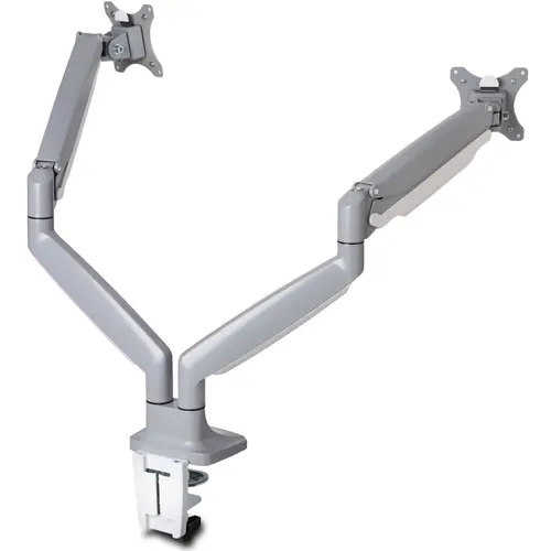 Suport birou ergonomic pentru 2 monitoare, Kensington SmartFit®, cu brat reglabil, 13-32inch, max 9 kg, personalizabil, alb
