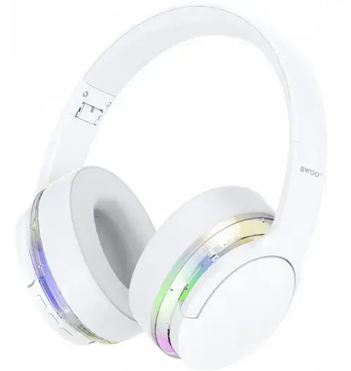 Casti Stereo Wireless BWOO BO-BW587, Bluetooth, A2DP, ANC, Alb
