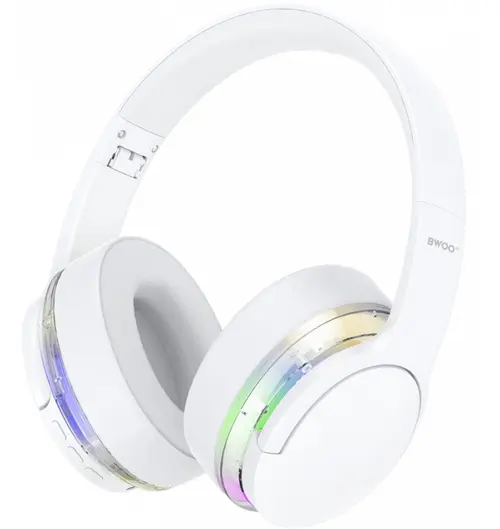 Casti Stereo Wireless BWOO BO-BW587, Bluetooth, A2DP, ANC, Alb