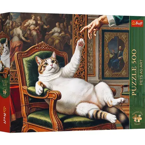 Puzzle Trefl Premium Plus Pets As Art Majestatea sa pufoasa, 500 de piese