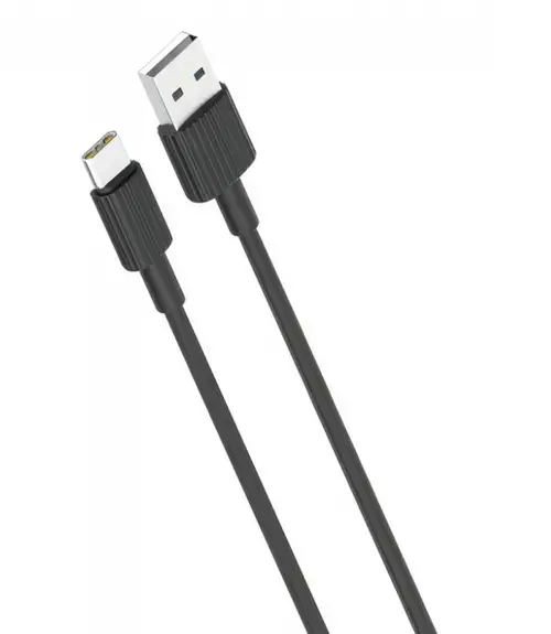Cablu Date si Incarcare USB-A - USB-C XO Design NB156, 18W, 1m, Negru