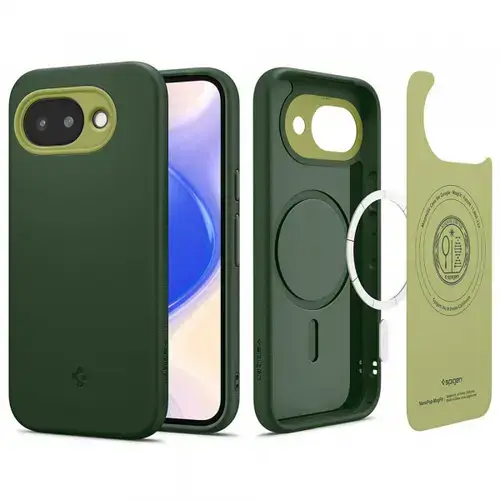 Husa MagSafe pentru Google Pixel 10a, Spigen, Caseology Nano Pop, Verde