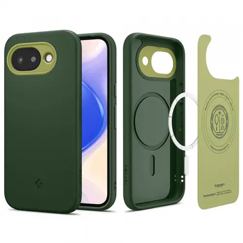 Husa MagSafe pentru Google Pixel 10a, Spigen, Caseology Nano Pop, Verde