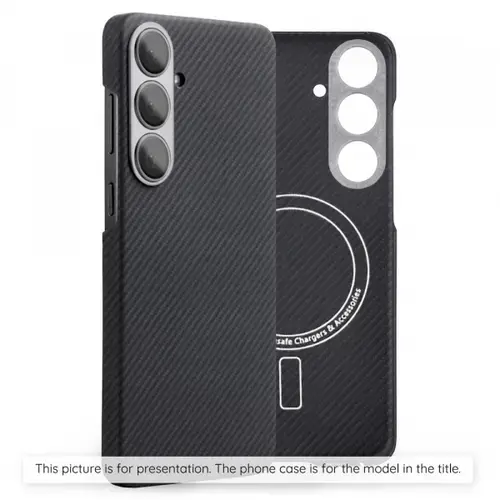 Husa MagSafe pentru OnePlus 15, Techsuit, Aramid Fiber, Neagra