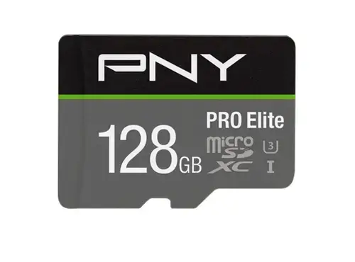 Card de memorie PNY PRO Elite, 128GB, microSDXC, UHS-I U3, Clasa 10