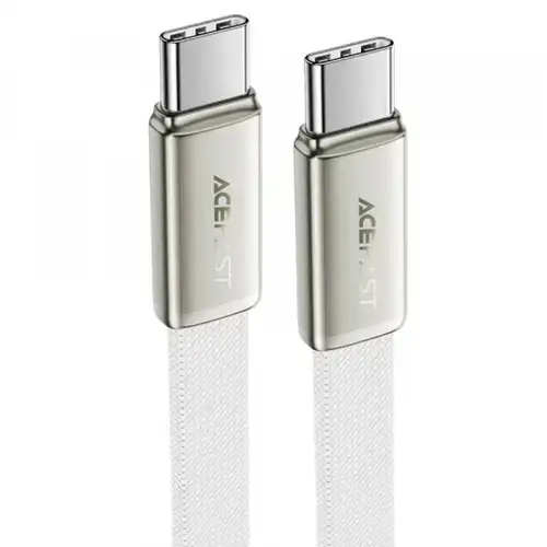 Cablu Date si Incarcare USB-C - USB-C Acefast C24-03, 60W, 1.2m, Alb