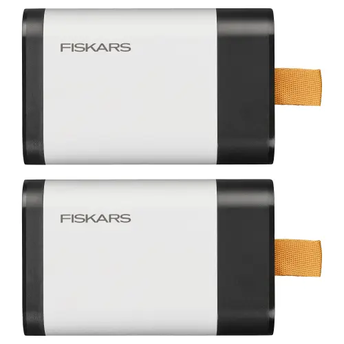 Set 2 acumulatori Fiskars 12V - 4.0 Ah, set 2 bucati, port incarcare USB-C, mod utilizare Powerbank, compatibilitate cu uneltele electrice pe acumulator 12 V Fiskars