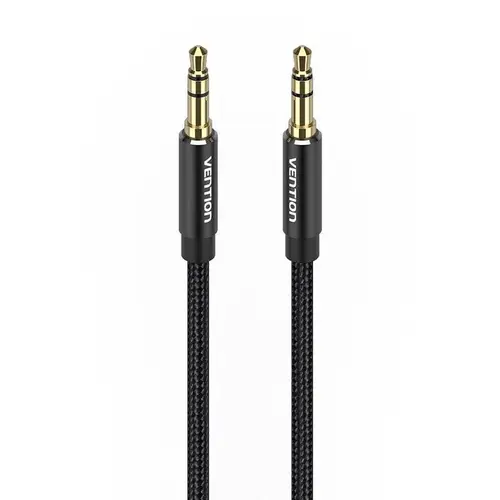 Cablu audio 3,5mm Jack Vention 1m, Negru