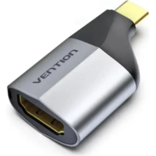 Adaptor USB-C la HDMI Vention TCAH0, 4K UHD, plug-and-play, 10cm, Gri