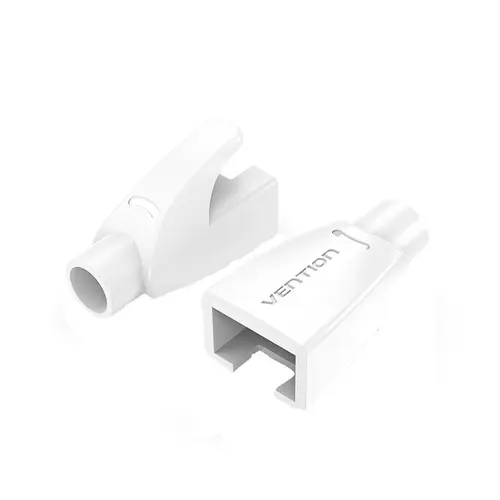 Set 50 buc mufe protectie RJ45, Vention, Alb