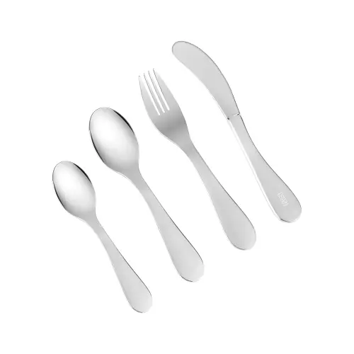 Set tacamuri pentru copii 4 piese, inox, Teesa TSA0146