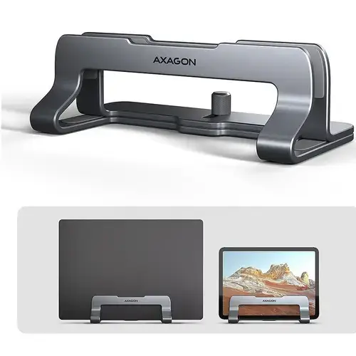 Stand notebook AXAGON STND-VG, ajustabil, compatibiliate 10inch - 17.3inch, Gri