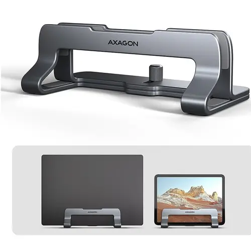 Stand notebook AXAGON STND-VG, ajustabil, compatibiliate 10inch - 17.3inch, Gri