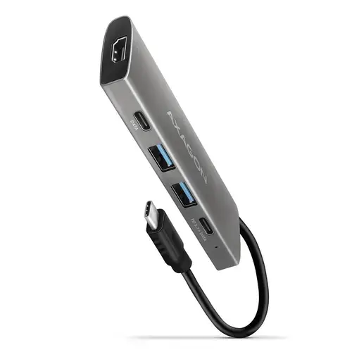 Hub USB AXAGON HMC-5G21 SPEEDSTER, USB-C 10Gbps, 2 * USB-A, 1 * USB-C, 1 * USB-C PD 60W