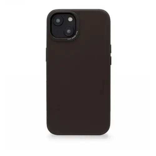 Husa de protectie din piele compatibila cu MagSafe pentru iPhone 14 Plus, Decoded, Maro