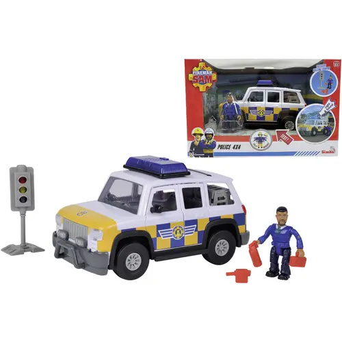Masina de politie Fireman Sam, 4x4, cu figurina