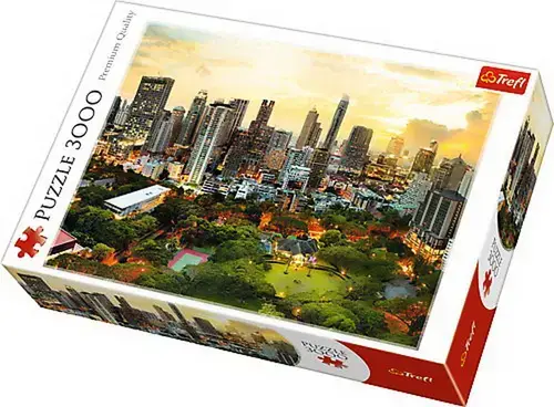 Puzzle Trefl 3000 piese - Apus in Bangkok