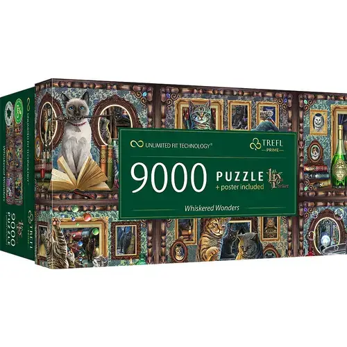 Puzzle panoramic Trefl din 9000 piese - Facatori de minuni cu mustata