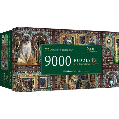Puzzle panoramic Trefl din 9000 piese - Facatori de minuni cu mustata
