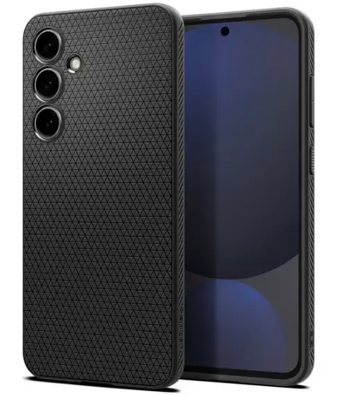 Husa pentru Samsung Galaxy S24 FE S721, Spigen, Liquid Air Matte, Neagra