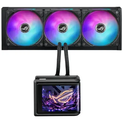 Cooler CPU ASUS ROG RYUO IV SLC 360 ARGB, radiator 360mm, ARGB, display AMOLED, AURA Sync Support
