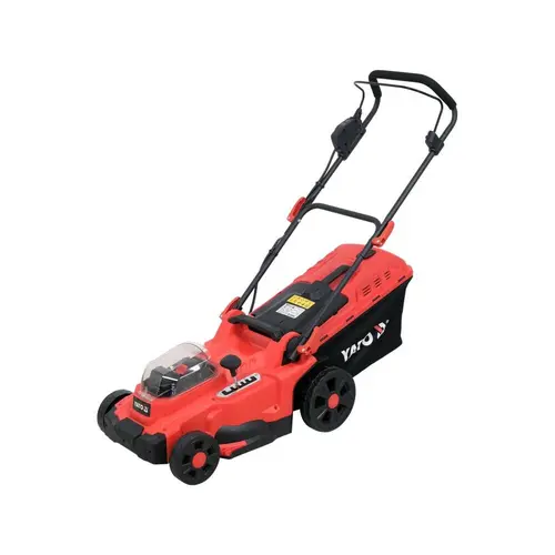 Masina de tuns iarba cu 2 acumulatori Yato YT-85222, Li-Ion, 18 V, 4 Ah, 37 cm, 35 l
